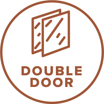 DOUBLE DOOR boilers and stoves have two doors before entering inside the combustion chamber.