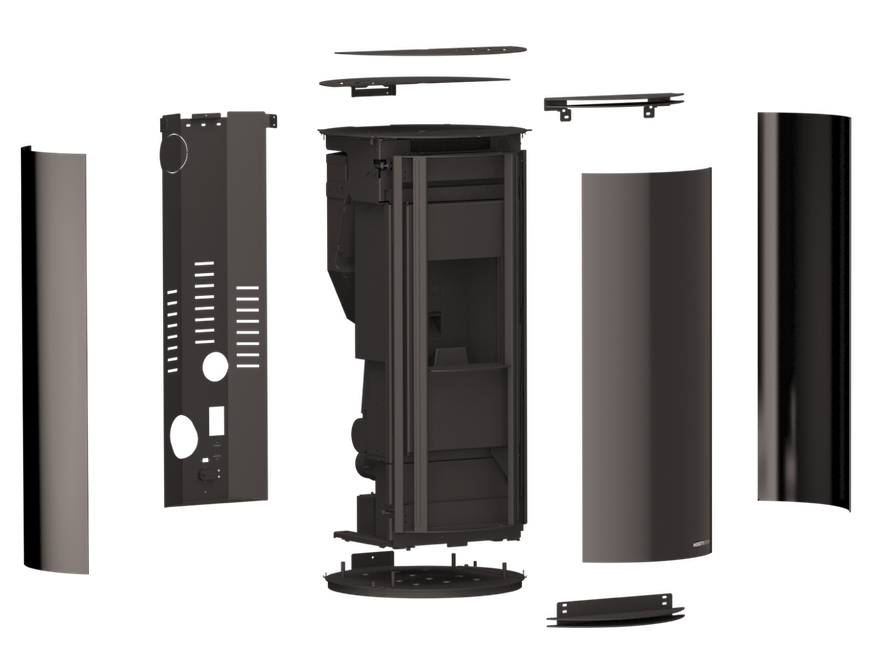 Poêle à granulés Globe Glass Moretti Design